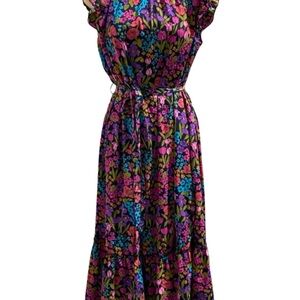 SHEIN Vibrant Floral Maxi Dress